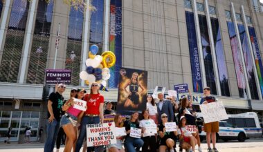 Sophie Cunningham supporters rally in Indiana while displaying what makes America great