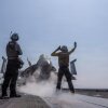 An F/A-18E Super Hornet prepares to launch from the flight deck of the aircraft carrier USS Abraham Lincoln in support of Operation Epic Fury on Feb. 28, 2026.