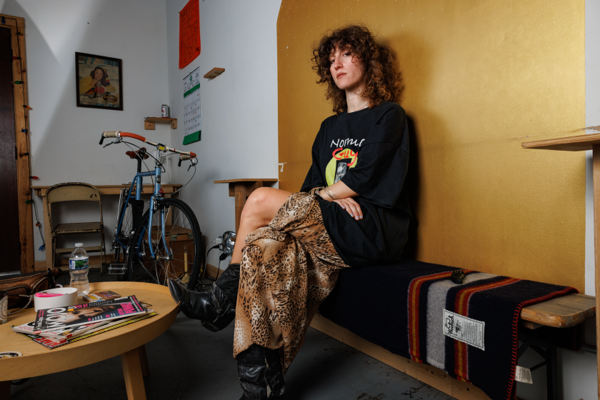 Ella O'Connor Williams of Squirrel Flower in her rehearsal studio in Hermosa, Tuesday, Aug. 18, 2026. | Anthony Vazquez/Sun-Times