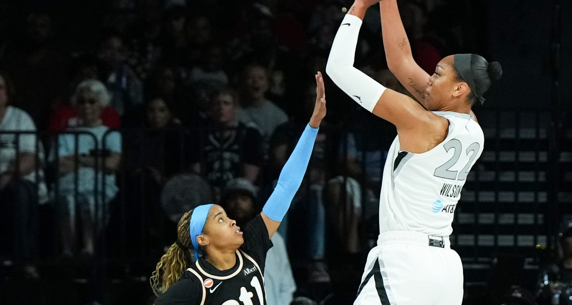 A'ja Wilson of the Las Vegas Aces WNBA