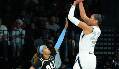 A'ja Wilson of the Las Vegas Aces WNBA