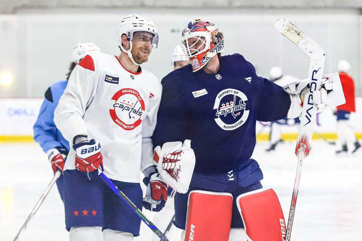 Pierre-Luc Dubois, Logan Thompson, and Alex Tuch among Capitals players skating together ahead of training camp