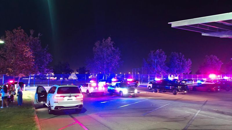 The Bakersfield Police Department said they are investigating a shooting at Independence High School on Friday night. PHOTO: KBAK/KBFX