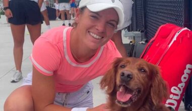 In a tournament full of unlimited tennis balls, dogs steal hearts at the Cincinnati Open