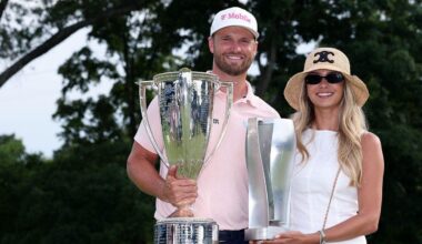 Wyndham Clark & girlfriend Emily Tanner cap off a massive weekend with a win, Sox fans fight & a big CFB QB
