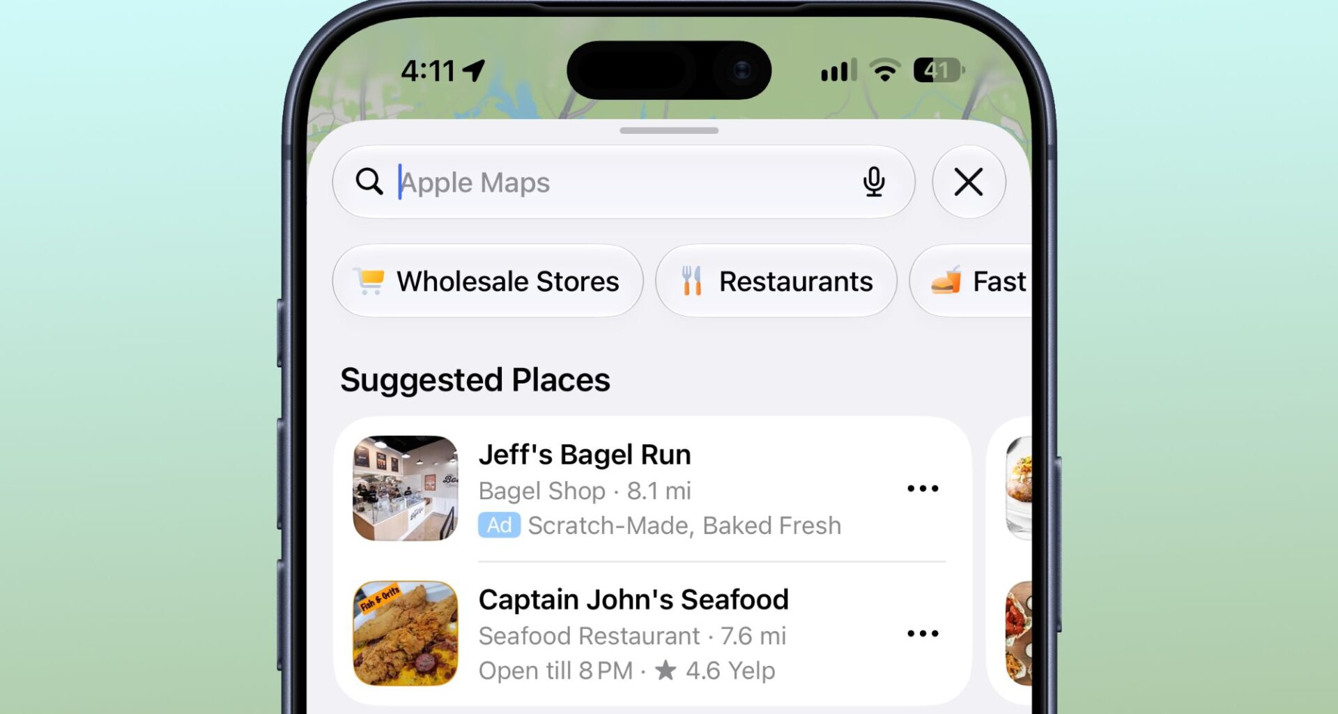Apple Maps Ads Are Here, and There's No Way to Turn Them Off