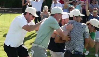 ACE on island green at East Lake!! - YouTube