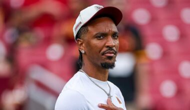 Commanders' Jayden Daniels deflects question on LSU cease-and-desist letter after social media trolling wave