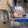 A customer shops at Walmart in Little Rock, Ark.