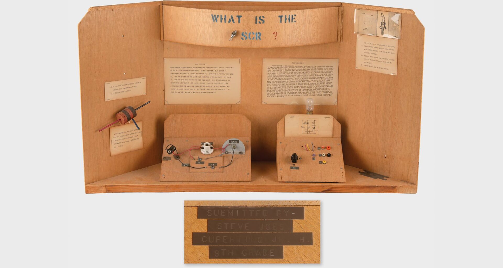 Steve Jobs' 8th Grade Science Project Sells for $34,375