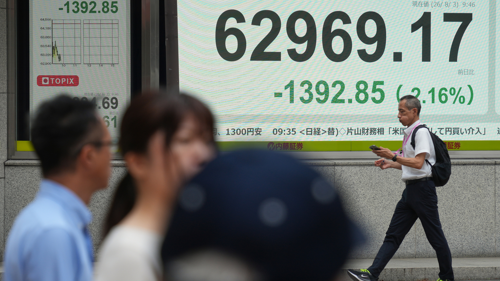 Dollar to yen: US dollar weakens sharply against the Japanese yen after officials intervene in markets