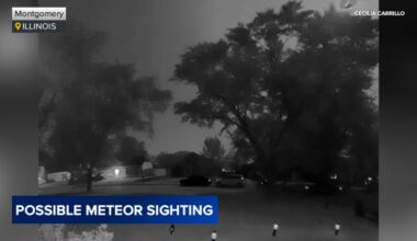 Possible Montgomery, Illinois meteor explosion reported; American Meteor Society to make determination