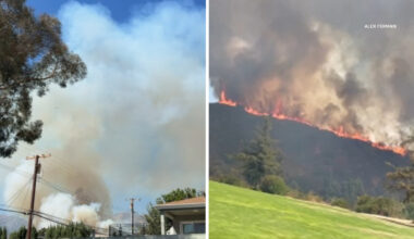 Walnut Fire updates: Crews make progress on brush fire that broke out on Burbank hillside near homes