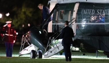 President Donald Trump news today: White House construction contributed to radio problems that let Marine One come close to jet