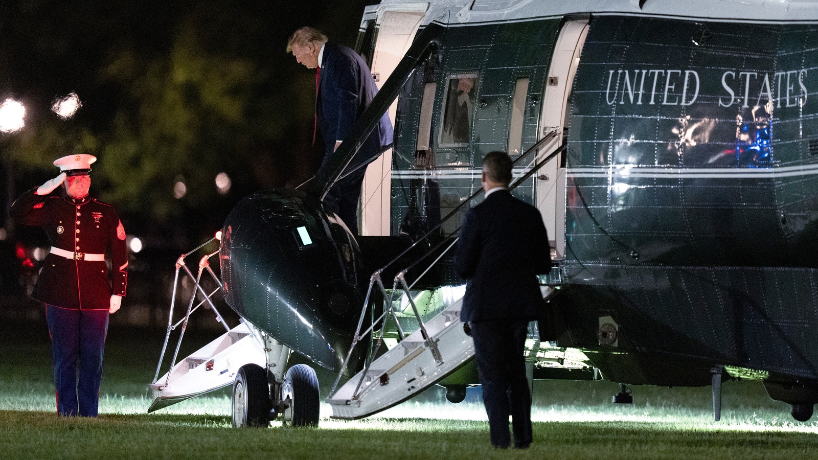 President Donald Trump news today: White House construction contributed to radio problems that let Marine One come close to jet