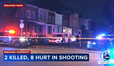 2 dead, 8 injured after mass shooting in Trenton, New Jersey