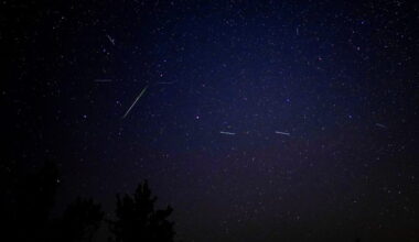 Perseid meteor shower seen from Spain