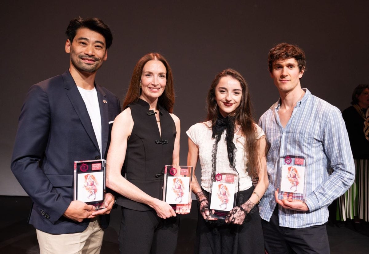 2025 National Dance Awards - Ryoichi Hirano, Lauren Cuthbertson, Viola Pantuso and William Bracewell, photo Elliott Franks