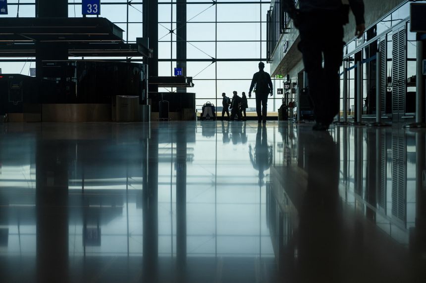 Two workers at Germany’s Frankfurt Airport, pictured, have died after contracting malaria.