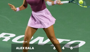 Alex Eala Alexandra Eala 2026 vs Alycia Parks Round of 64 National Bank Open Toronto 2026 6-1, 4-6, 6-2