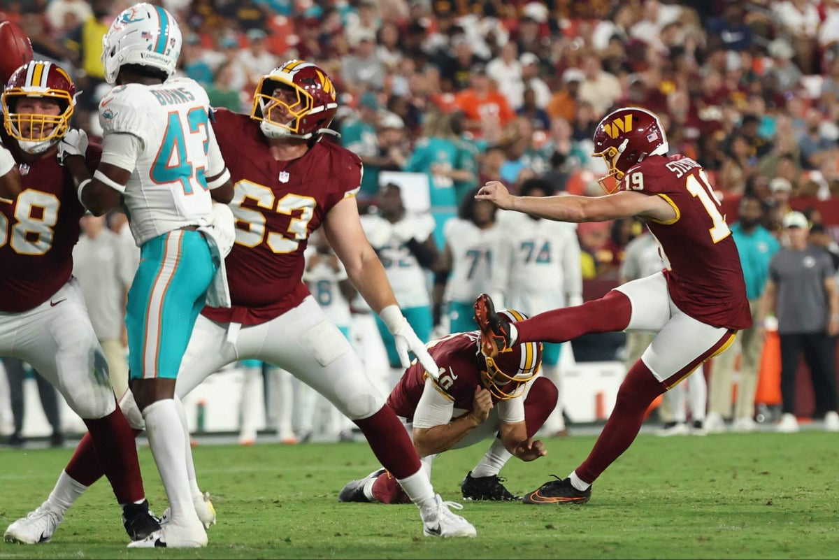 Commanders to release K Jake Moody, give starting job to rookie Drew Stevens