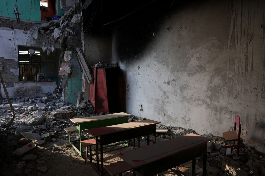 The Minab school which was damaged by a strike on February 28, in Minab, Iran, August 27.
