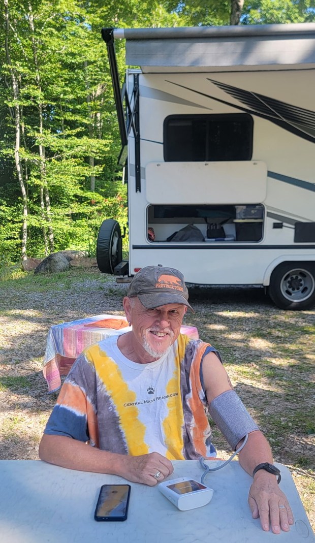State resident Tom Pointer said he has been using the new, no cost monitoring system at his home and even while camping in another state. (Courtesy)