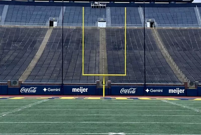 Rendering of Michigan Stadium Field Pads