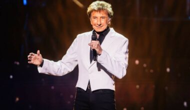 Barry Manilow performs at the Westgate Thursday, July 9, 2026, in Las Vegas. (Madeline Carter/L ...