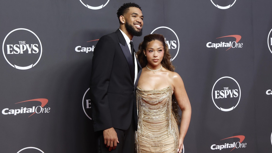 Knicks' Karl-Anthony Towns, Jordyn Woods Get Married in Photos as Brunson, Stiller, Chalamet Attend