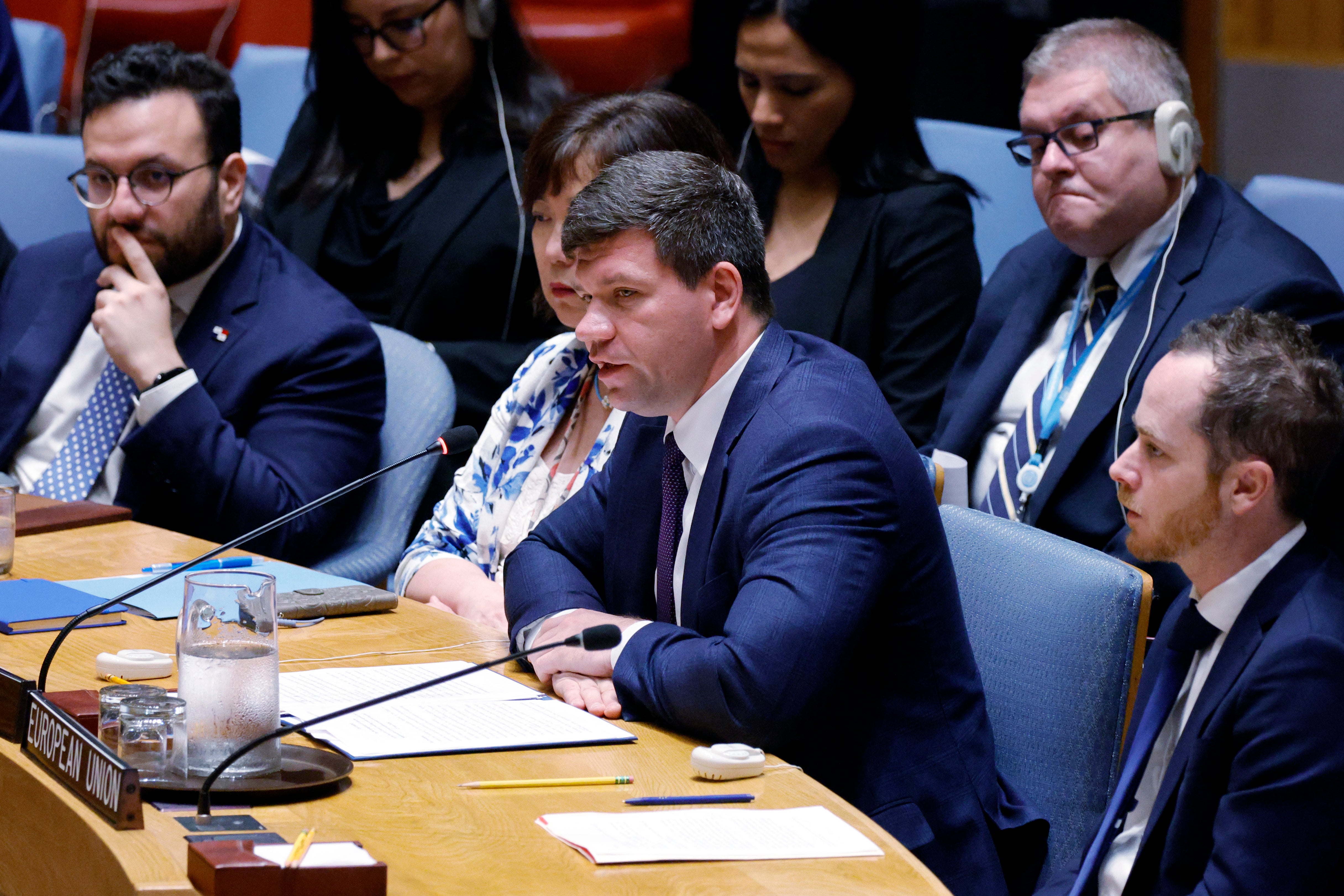 Ukraine's deputy UN Ambassador Volodymyr Pavlichenko