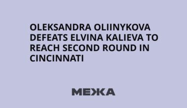 Oleksandra Oliinykova Defeats Elvina Kalieva to Reach Second Round in Cincinnati | Ukraine news