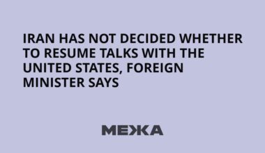 Iran Has Not Decided Whether to Resume Talks With the United States, Foreign Minister Says | Ukraine news