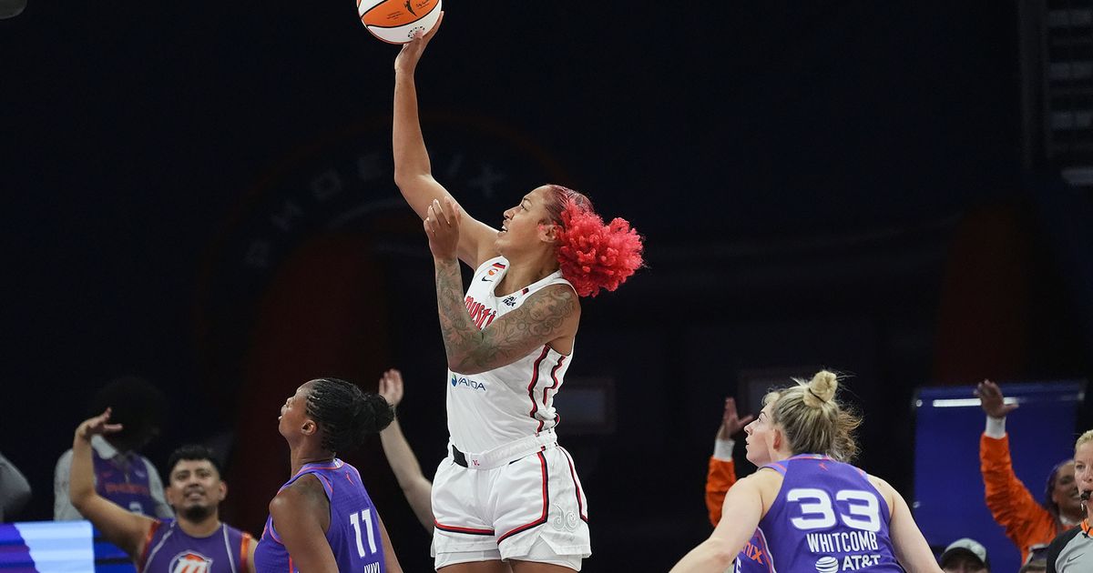Georgia Amoore scores career-high 25 and the Mystics move into 6th with 80-73 win over Mercury :: WRAL.com