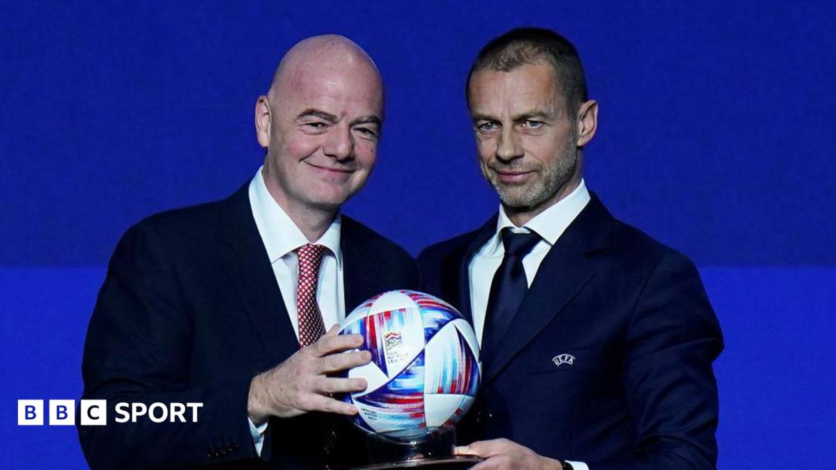 Gianni Infantino (left) and Aleksander Ceferin (right)