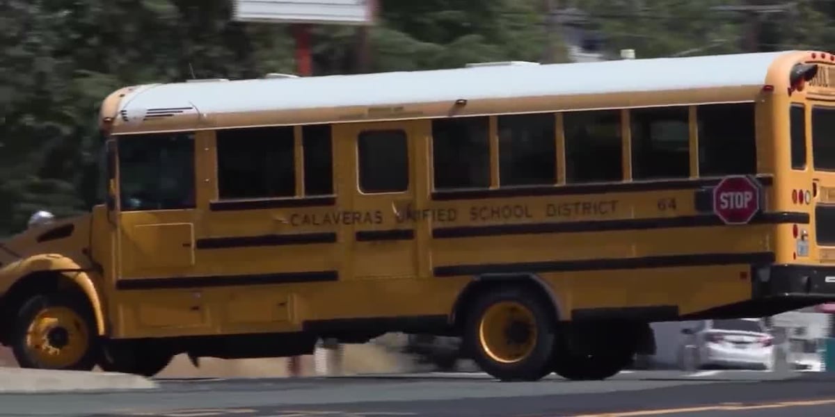 Parent accused of breaking door of Calveras County Unified School District bus, climbing inside to confront school bus driver