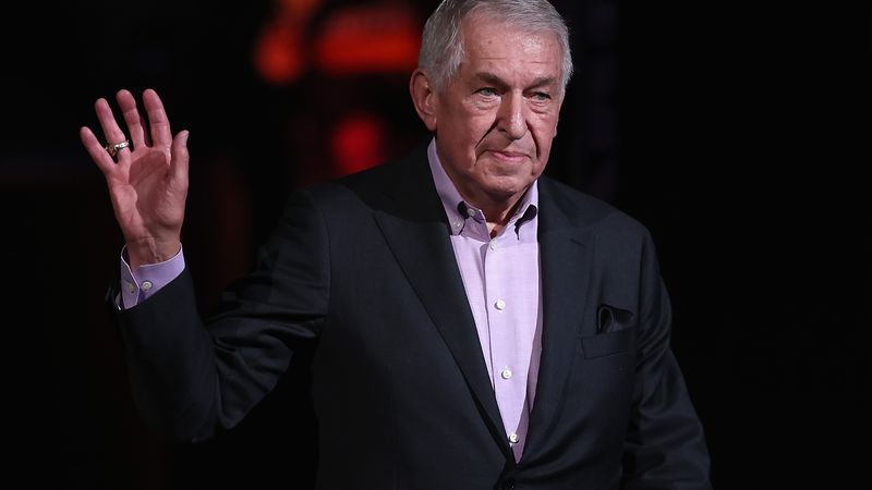PHOENIX, ARIZONA - OCTOBER 28: Former Suns owner Jerry Colangelo is introduced to the new Phoenix Suns Ring of Honor during the NBA game against the Utah Jazz at Footprint Center on October 28, 2023 in Phoenix, Arizona. The Suns defeated the Jazz 126-104. NOTE TO USER: User expressly acknowledges and agrees that, by downloading and or using this photograph, User is consenting to the terms and conditions of the Getty Images License Agreement. (Photo by Christian Petersen/Getty Images)