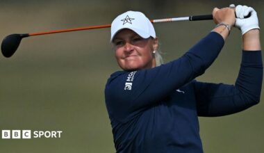 Anna Nordqvist drives a ball