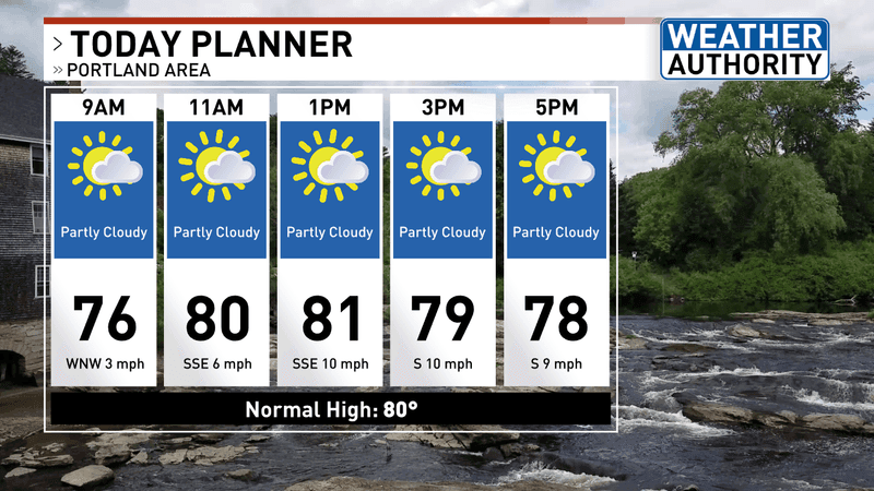 Planner for Monday, August 10th. (WGME)