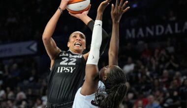 Wilson, Young double up to send Aces past Tempo 93-73 in first game without Smith :: WRAL.com