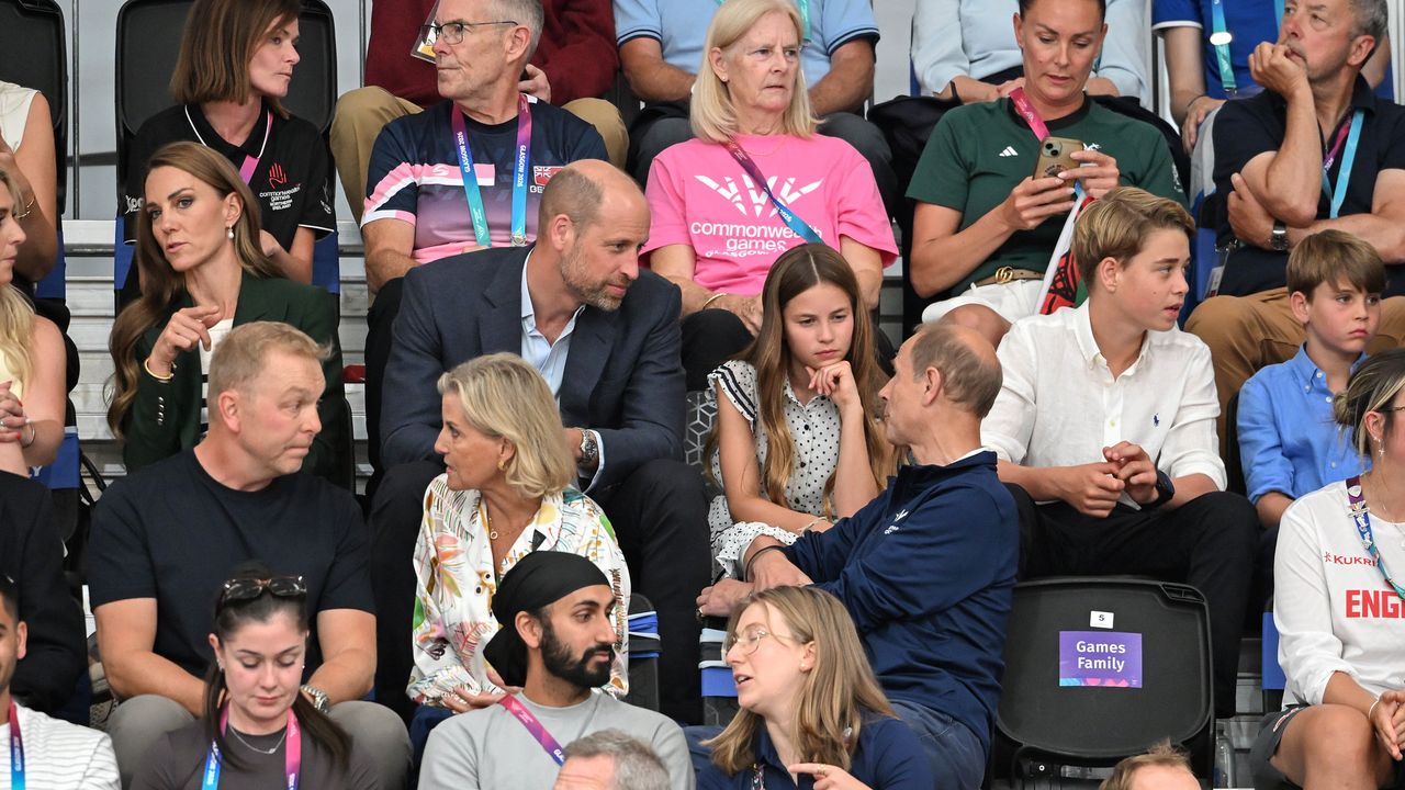 Prince Edward shares sweet moment with his great-niece, Princess Charlotte, at the Commonwealth Games in Glasgow