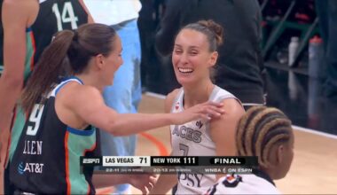 Surging Liberty rout short-handed Aces 111-71 as Las Vegas rests Wilson, Gray and Young