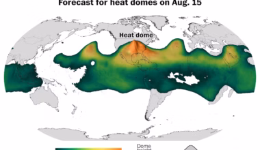 The planet’s strongest heat dome will tower over the U.S. - The Washington Post