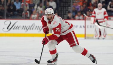 Red Wings captain Dylan Larkin has played in only one NHL playoff series, as a rookie in 2016.