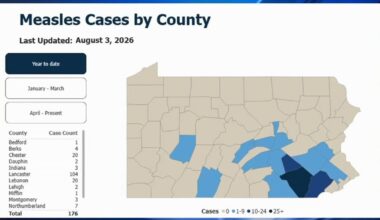 Lehigh County reports first measles cases, including pediatric case, as Pennsylvania outbreak surges past 170 | Lehigh County