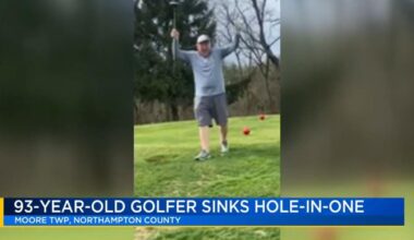 'Never say never': 93-year-old golfer sinks hole-in-one at local course | Nazareth Area