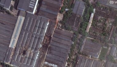 Satellite Image: Russian Space Center Linked to Starlink Copy Damaged