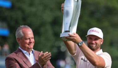 Wyndham Clark holds on to win BMW Championship in front of record crowds at Bellerive - STLtoday.com