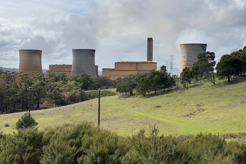 Yallourn power station from a distance.