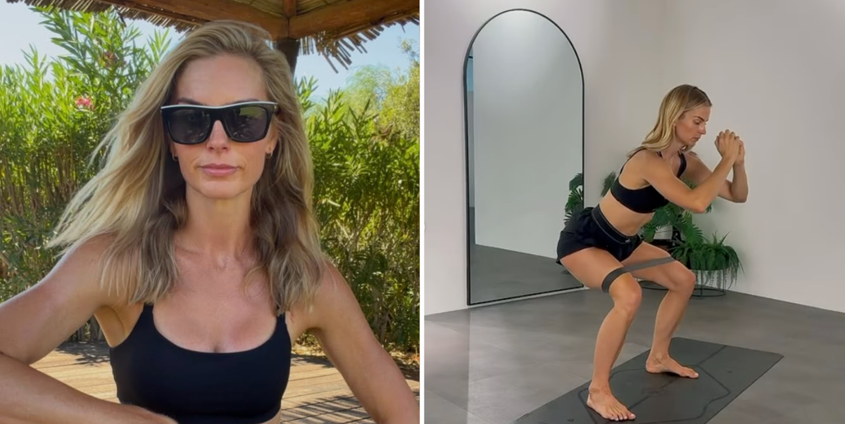 Frida Redknapp, 42, shares 7 of her go-to resistance band exercises for stronger glutes and legs